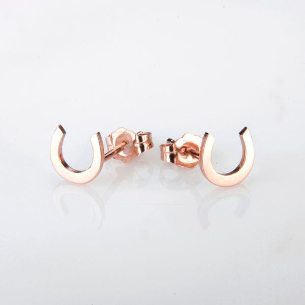 14K solid gold Horseshoe Earrings