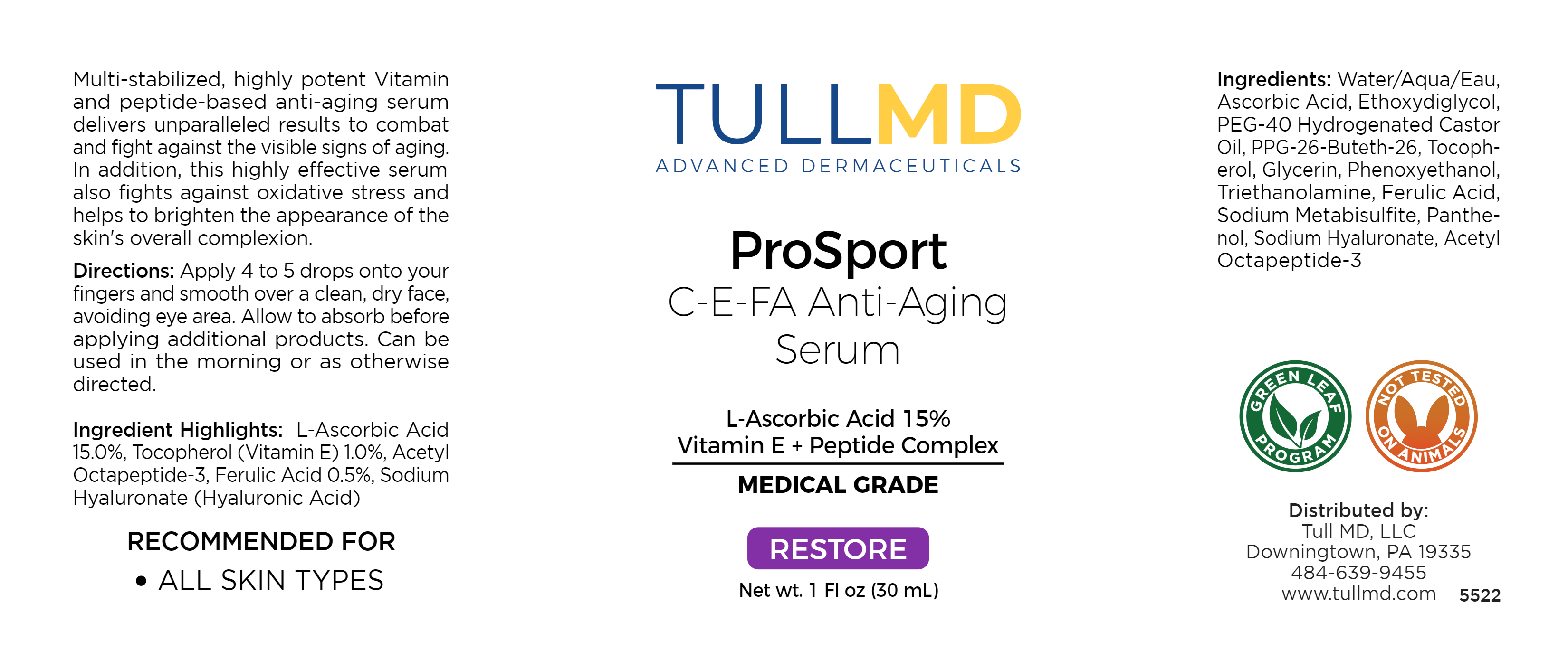 ProSport C-E-FA Anti-Aging Serum