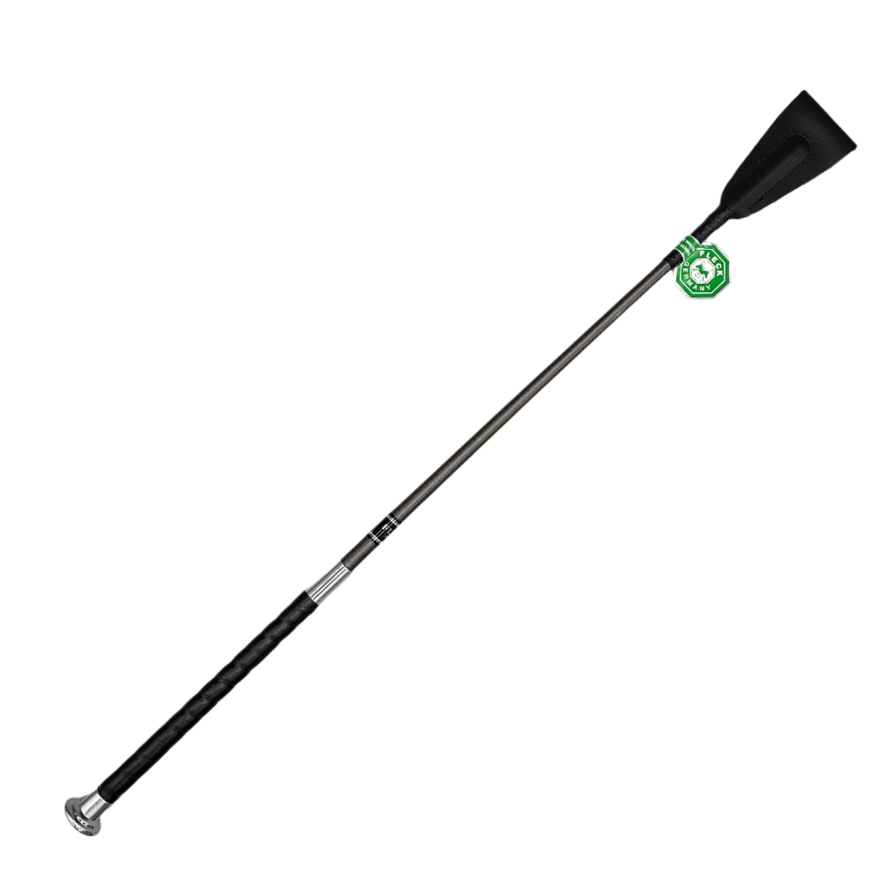 Leather-Grip Riding Crop, with Nickle Mushroom Cap