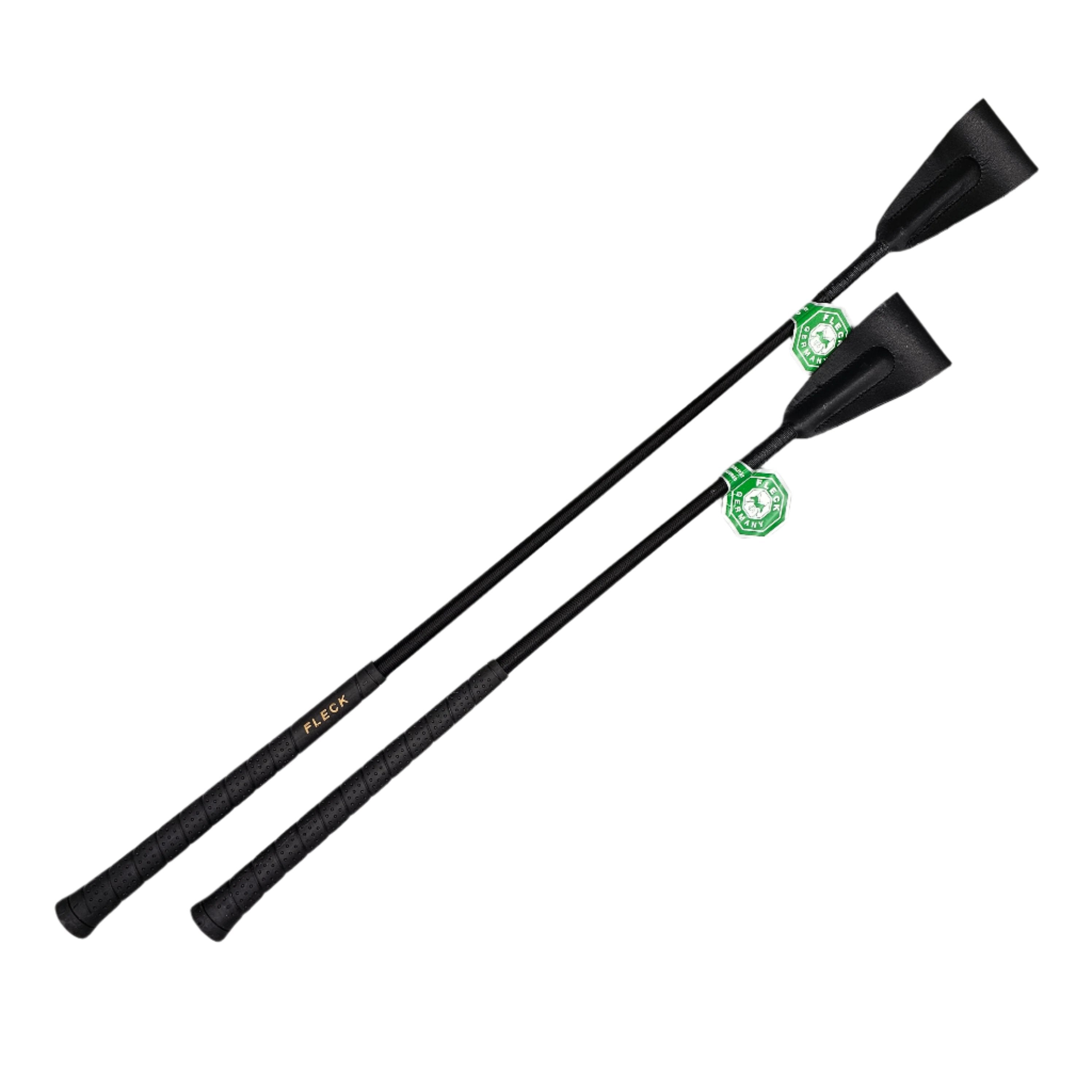 Riding Crop with Woven Nylon Cover and Fleck Grip