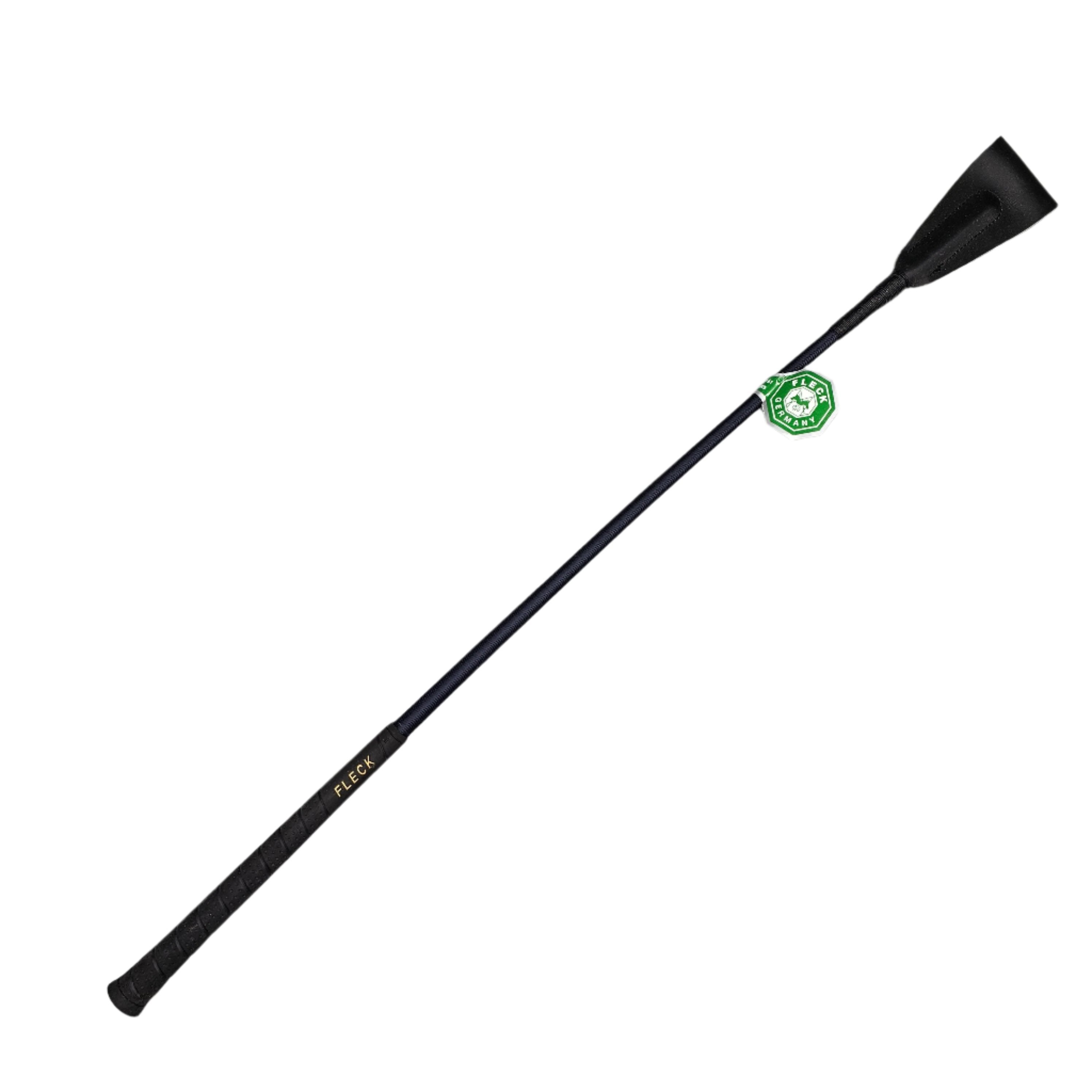 Riding Crop with Woven Nylon Cover and Fleck Grip