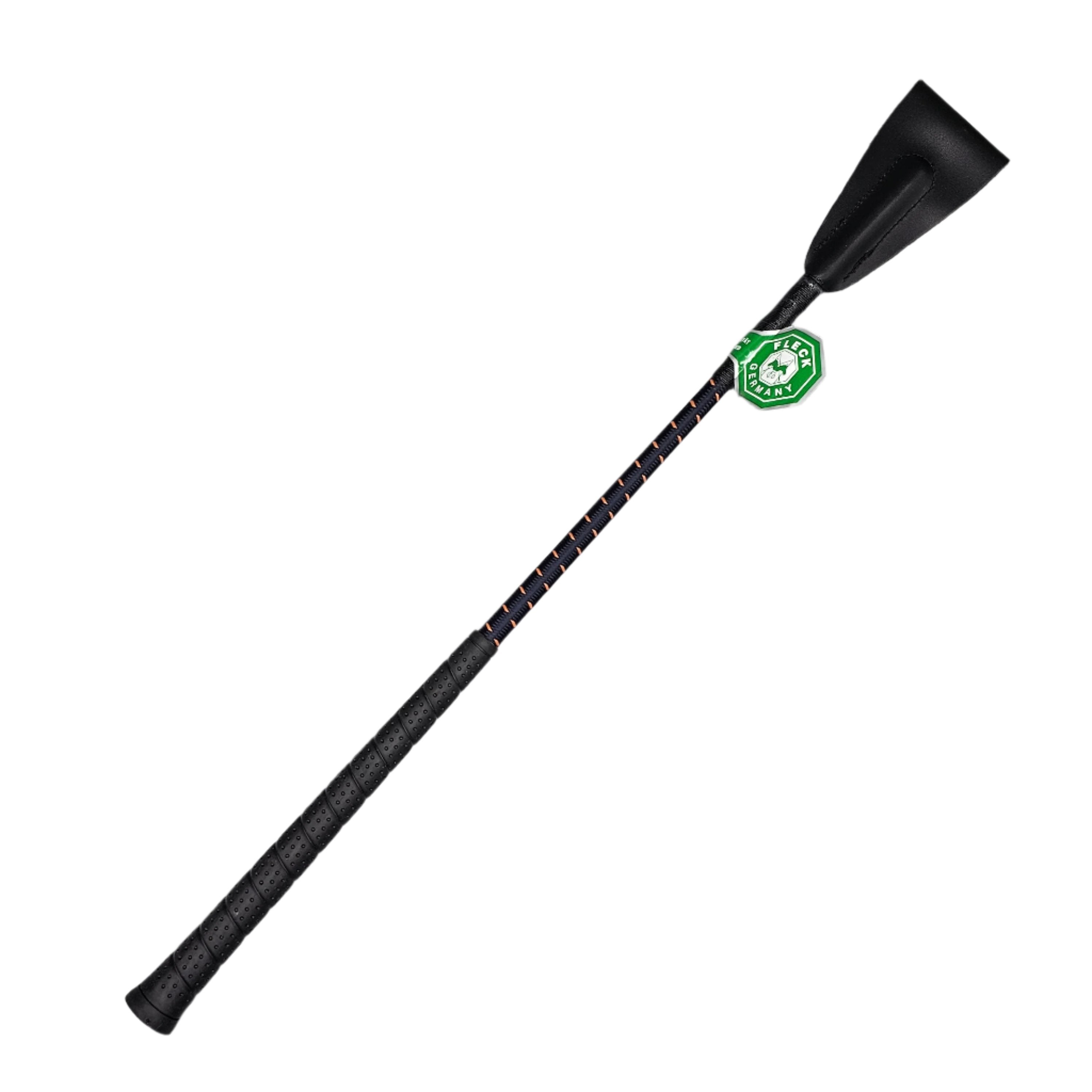 Riding Crop with Woven Nylon Cover and Fleck Grip