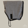 Wool Cooler - black houndstooth / black / black pattent - 81 - black tail cord (C)