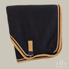 Fleece Cooler - navy / caramel / caramel spaced – 78 – No tail