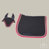 Saddle Pad - American – navy / fuscia / pink spaced