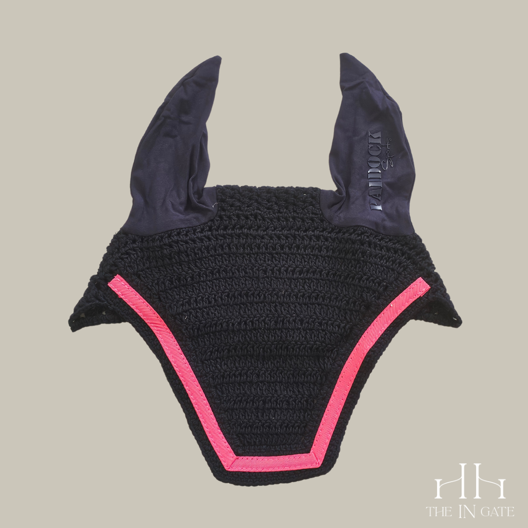 Bonnet - navy / fuchsia - cob size