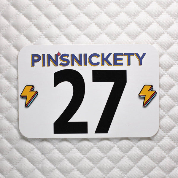 Lightning Bolt Pins: Electric Yellow