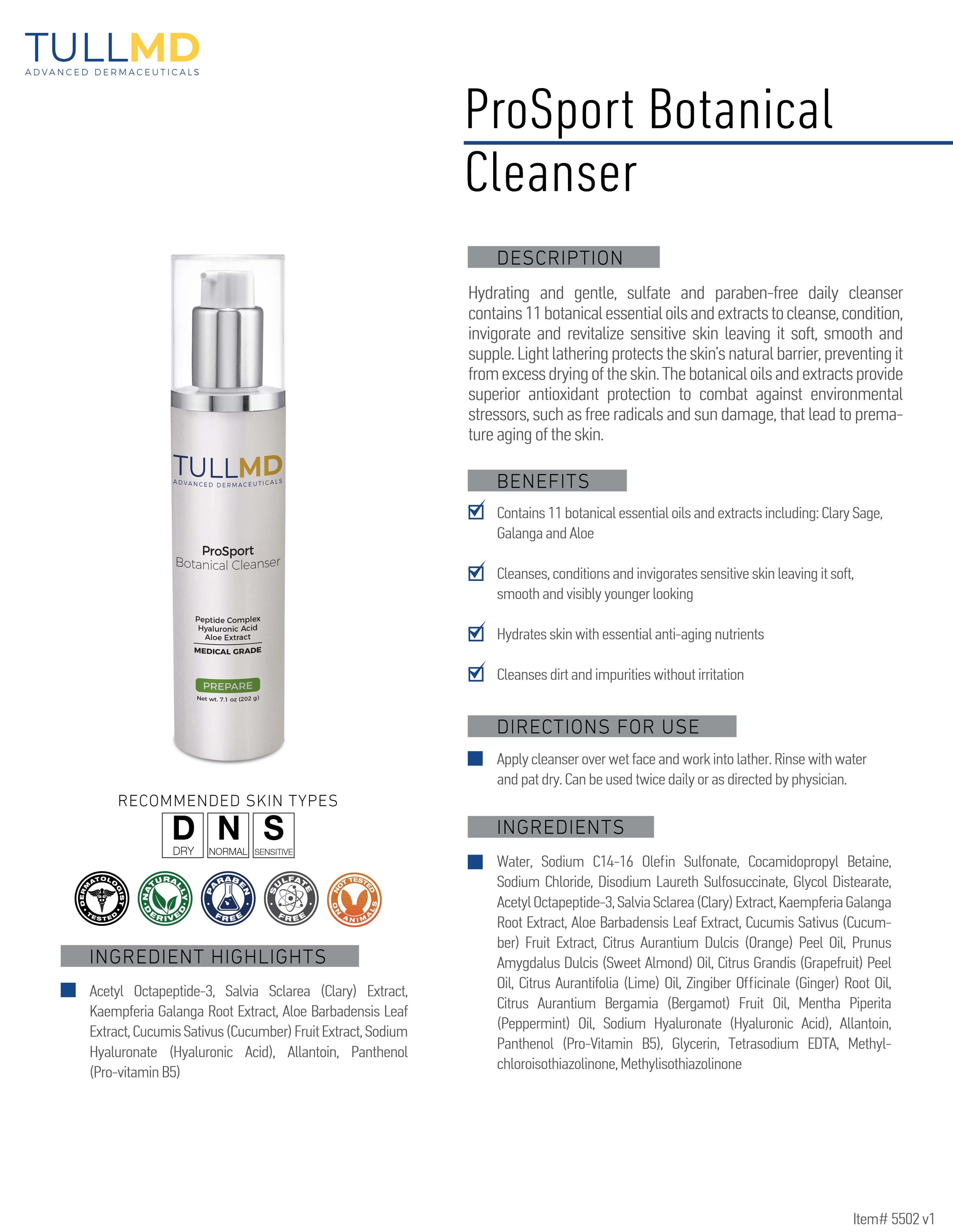 ProSport Botanical Cleanser