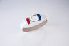 Go USA! Sterling Silver Horseshoe and Leather Bracelet