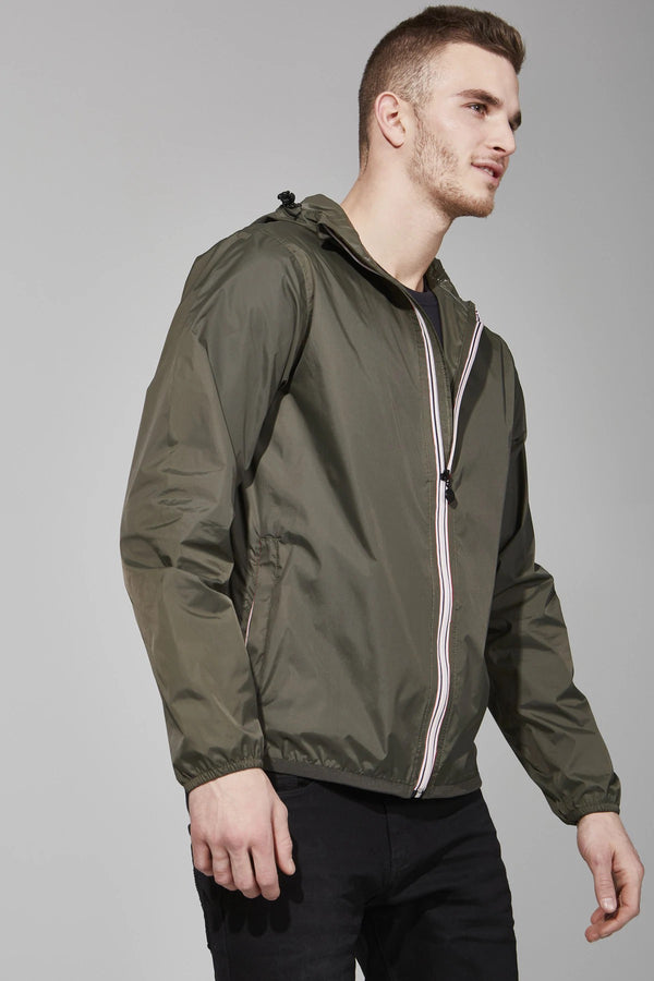 Men's Torba Full Zip Packable Rain Jacket and Windbreaker