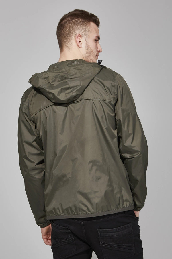 Men's Torba Full Zip Packable Rain Jacket and Windbreaker