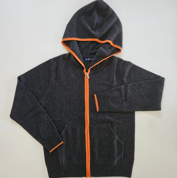 Women's 100% Cashmere Zip-Up Hoodie