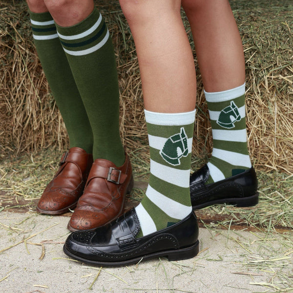 Huntsmen & Hounds Lucky Stripe Crew Socks