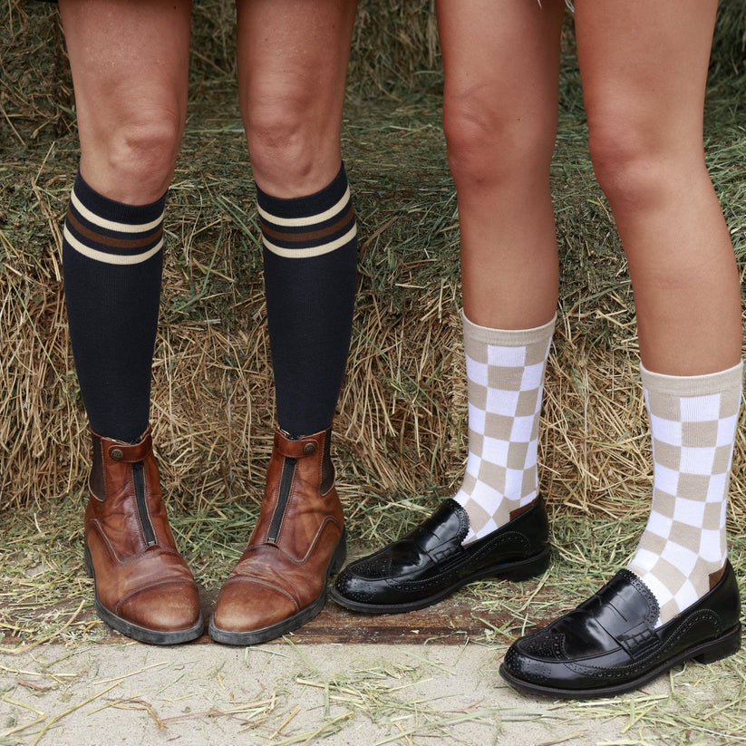 Huntsmen & Hounds Three Stripes Tall Socks